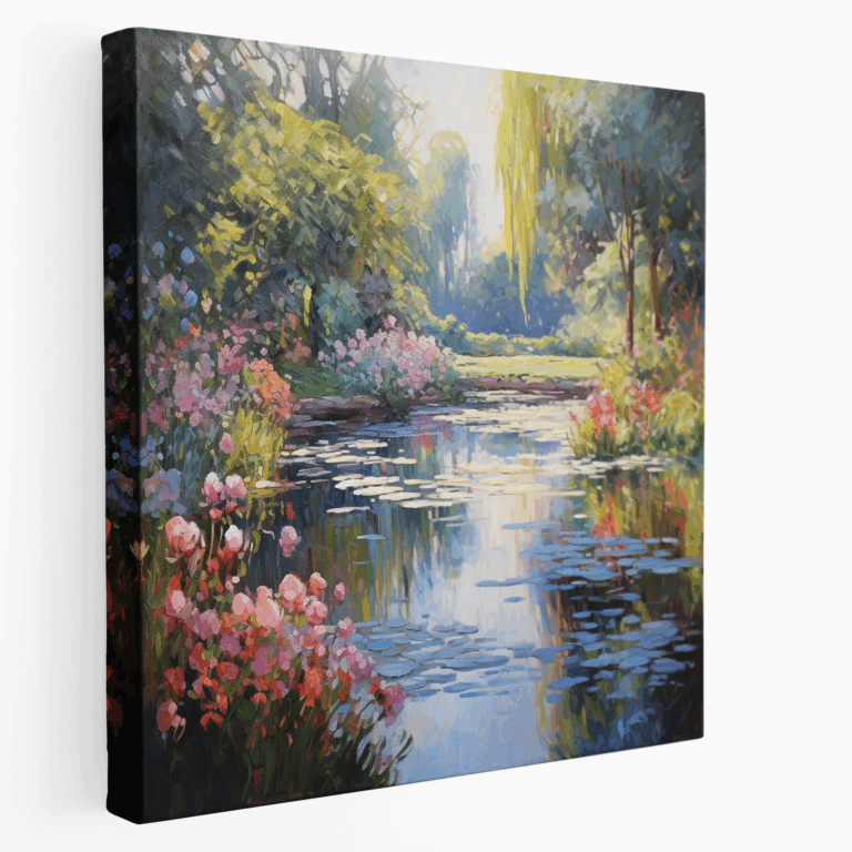 Monet'in Bahçesi Kanvas Tablo