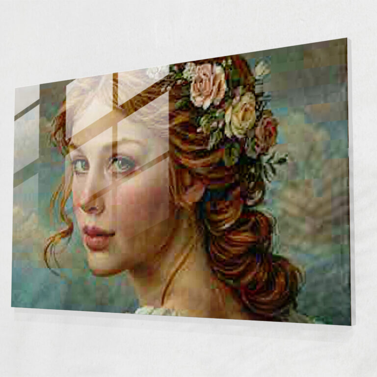 Neoklasik Ev Dekorasyonu - Neoklasizm Cam Tablo Modern Sanat
