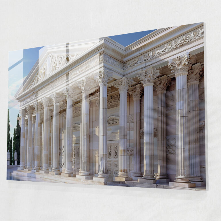 Neoklasik Ev Dekorasyonu: Roma Mimarisi - Kanvas Tablo Cam Tablo Duvar Dekorasyonu
