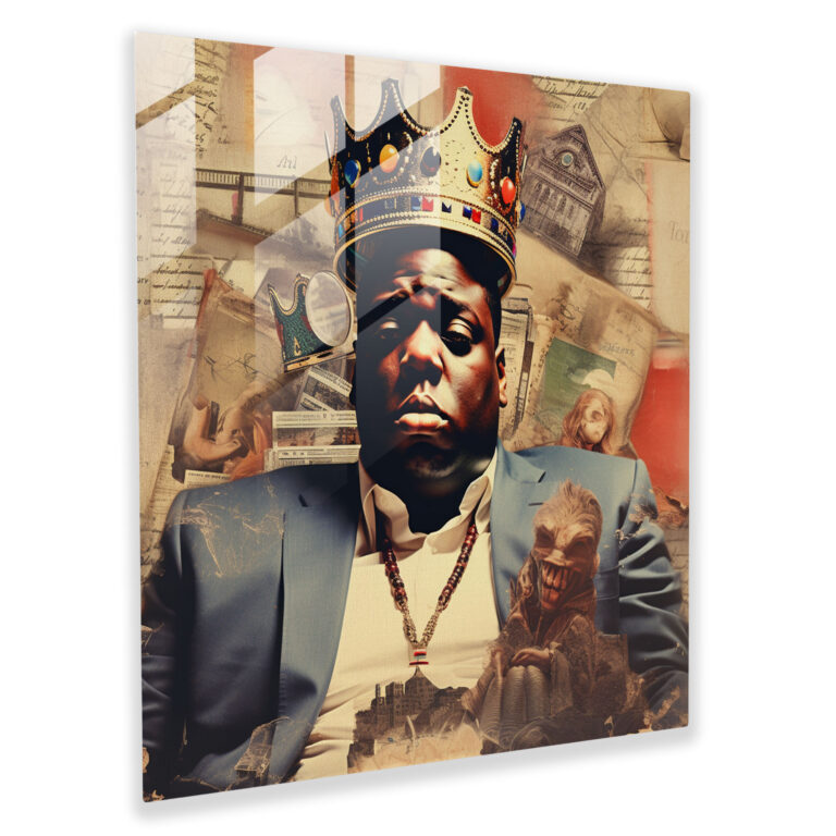 Nostaljik Notorious Big Cam Tablo - Vintage Albüm Kapakları Koleksiyonu - Notorious Big Cam Tablo Ev Dekorasyonu Cam Sanatı