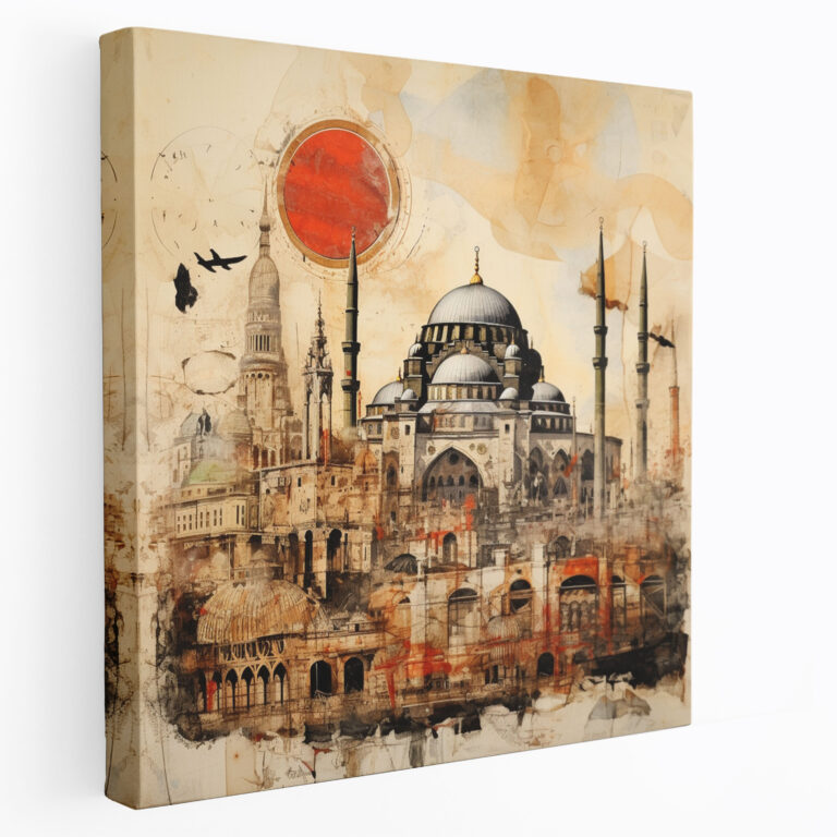 Yüksek Kaliteli Kanvas Tablo - Osmanlı Mirası Kolajı