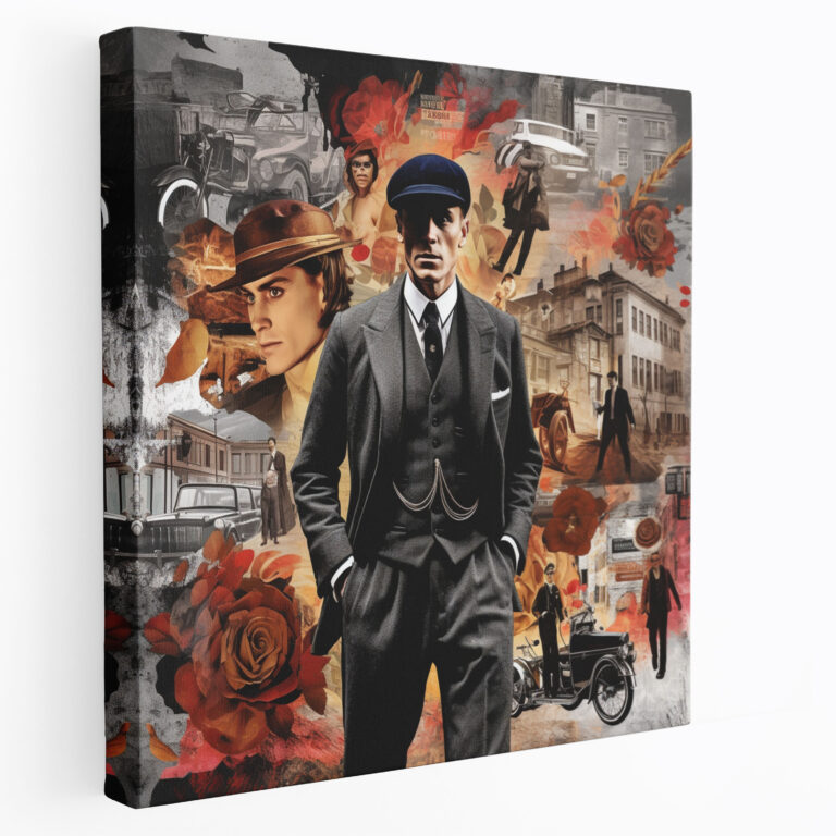 Peaky Blinders Kanvas Tablo - Peaky Blinders Karakterler Simgeler Duvar Dekorasyonu