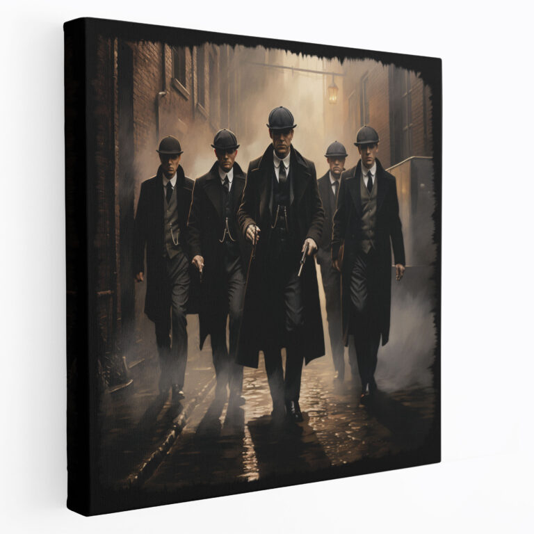 Peaky Blinders Çetesi Vintage Kanvas Tablo - Tehlike