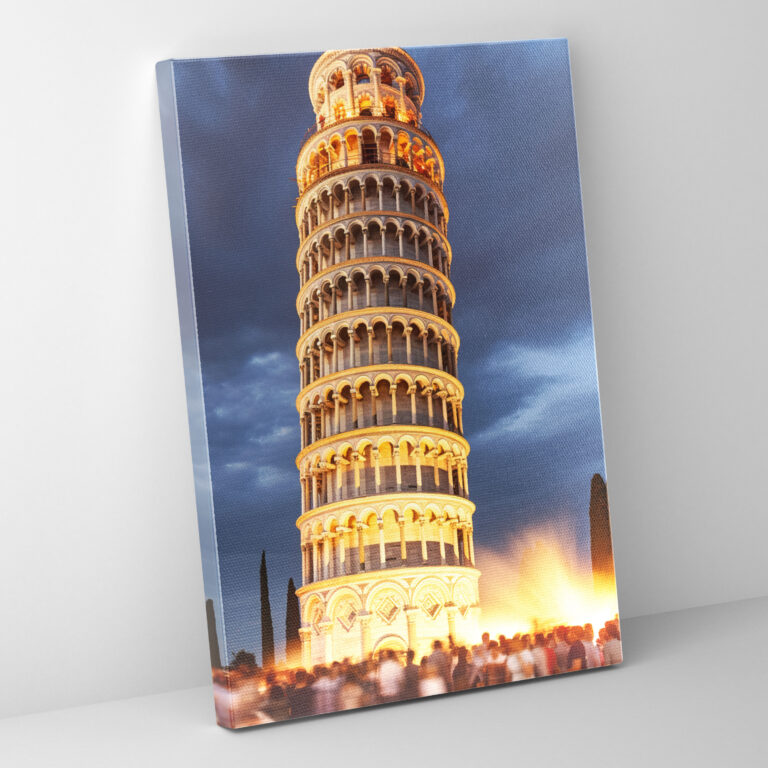 Pisa Eğri Kulesi Tuval Duvar Sanatı - Pisa Eğri Kulesi Kanvas Duvar Sanatı Duvar Dekorasyonu