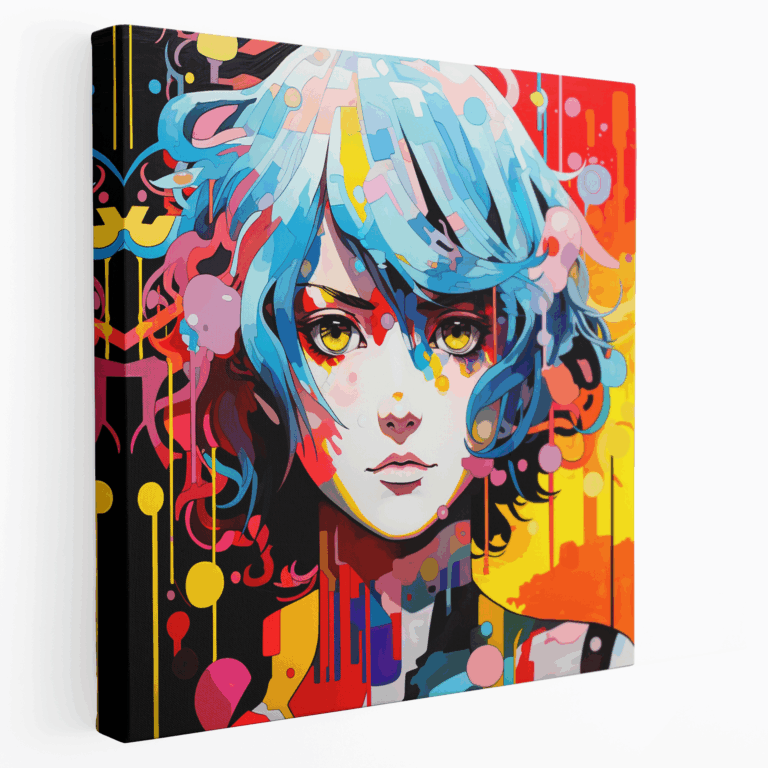 Ünlü Anime Karakterleri Pop Art Kanvas Tablo