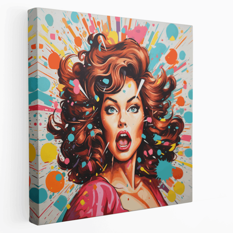 Japon Anime Temalı Patlayan Pop Art Kanvas Tablo