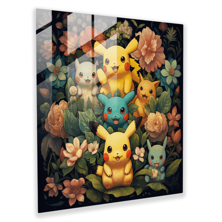 Botanik Pokémon Cam Tablo Duvar Dekorasyonu