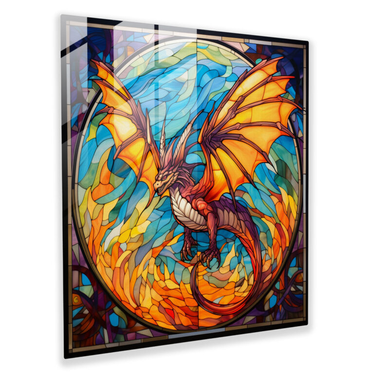 Pokemon Cam Tablo - Vitray Charizard - Pokemon Charizard Cam Tablo