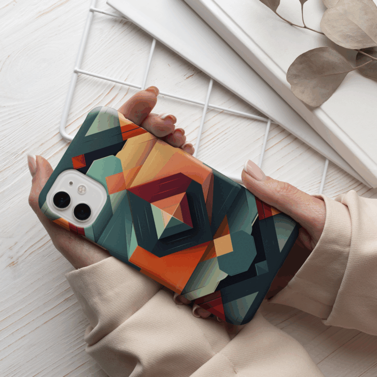 Ditto Geometrik iPhone 14 Telefon Kılıfı