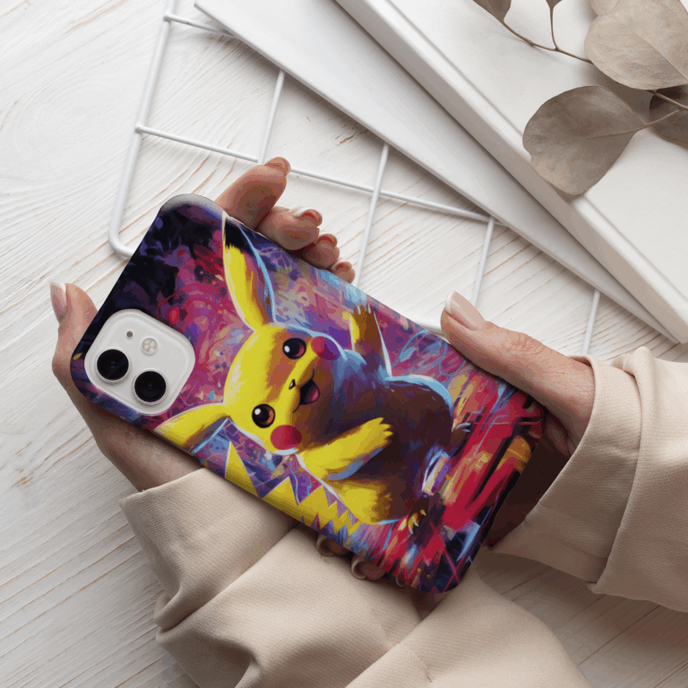 Elektrikli Pikachu iPhone 14 Telefon Kılıfı