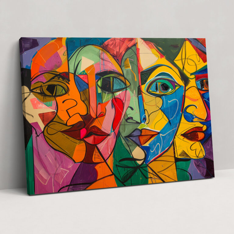 Pablo Picasso Duvar Dekorasyonu - Canlı Renklerle Pablo Picasso Kanvas Tablo