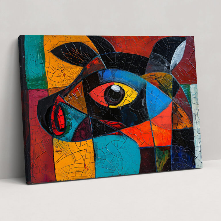 Eğlenceli Hayvan Portresi Pablo Picasso Kanvas Tablo - Duvar Dekorasyonu