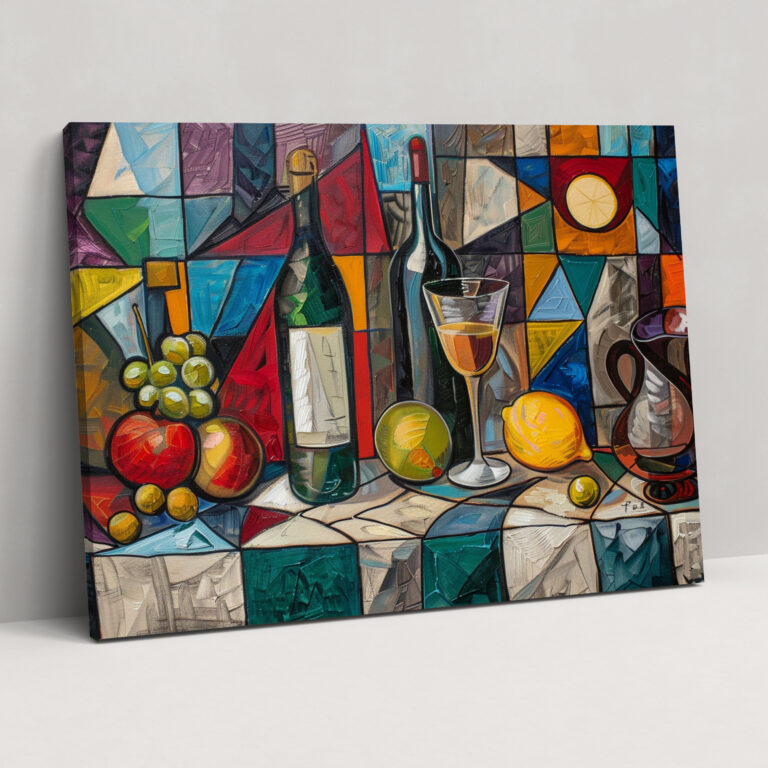 Kubist Natürmort Kanvas Tablo - Pablo Picasso Kanvas