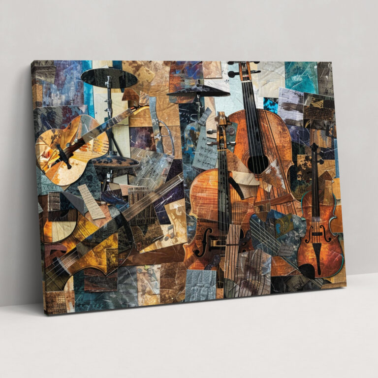 Müzik Aletleri Kanvas Tablo - Pablo Picasso