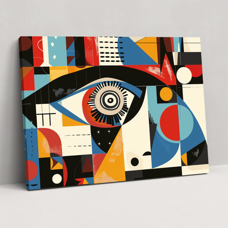 Pablo Picasso Duvar Dekorasyonu - Geometrik Şekiller ile Kanvas Tablo