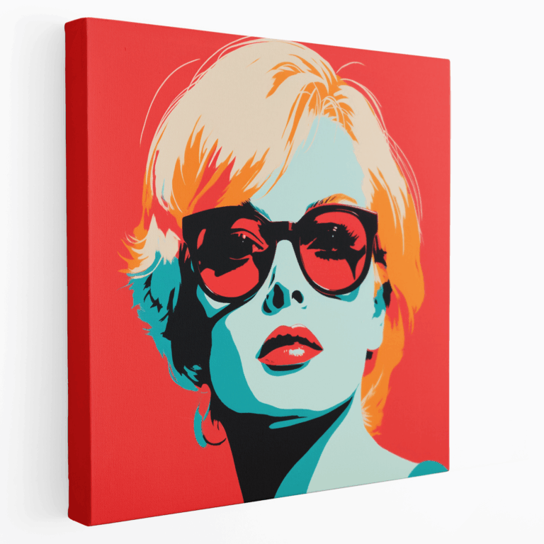 Pop Art Sensation Portre Kanvas Tablo