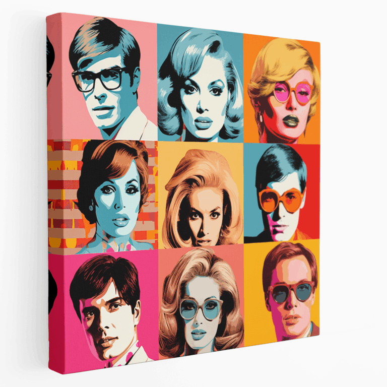 Pop Art Ünlüler Kanvas Tablo