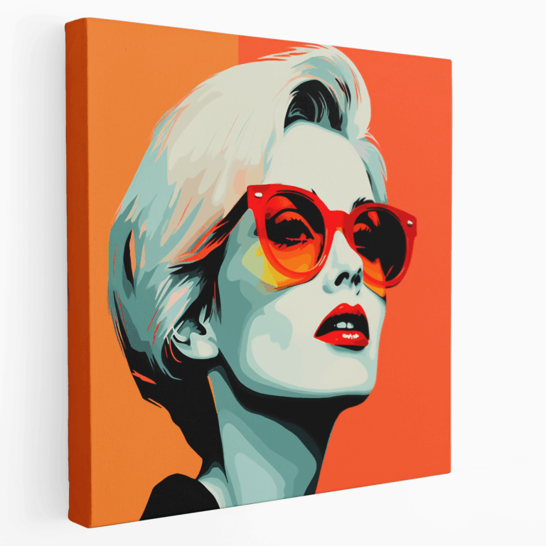 Renkli Pop Sanat Marilyn Monroe Kanvas Tablo