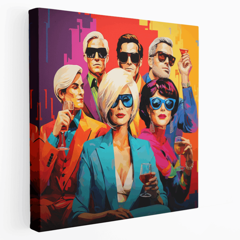Warhol'un ilham aldığı Pop Sanat Kanvas Tablosu
