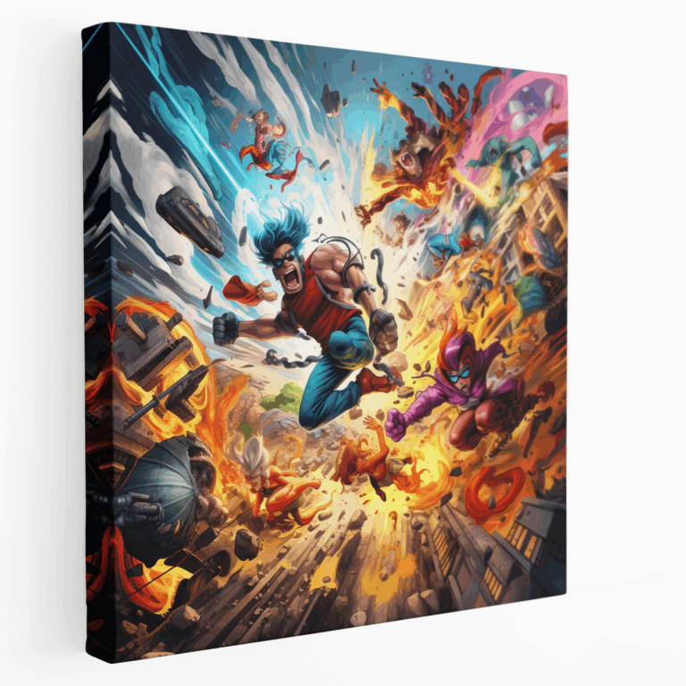 Komik Kitap Patlaması Kanvas Tablo