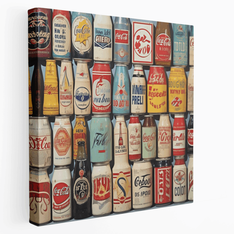 Retro Soda Reklamı Kanvas Tablo Baskı