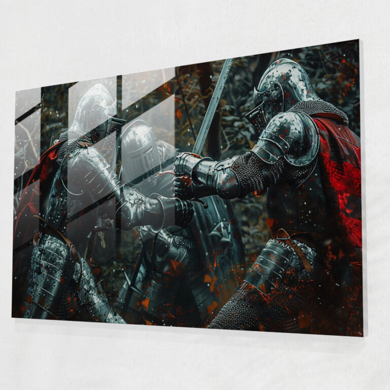 Ortaçağ Savaş Cam Duvar Sanatı - Pre-Raphaelite Brotherhood Duvar Dekorasyonu Cam Duvar Sanatı