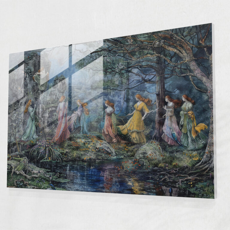 Pre-Raphaelite Brotherhood Cam Tablo Sanatı - Ev Dekorasyonu ve Modern Sanat Uygulamaları
