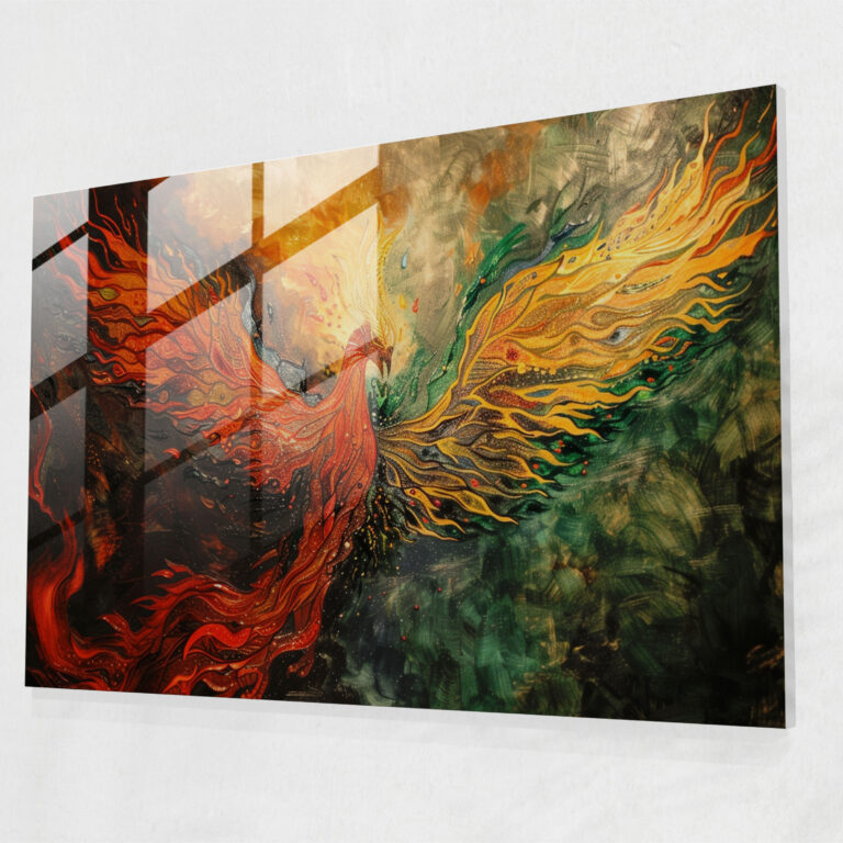 Pre-Raphaelite Brotherhood Phoenix Rising Ev Dekorasyonu - Pre-Raphaelite Brotherhood Cam Tablo ve Duvar Dekorasyonu