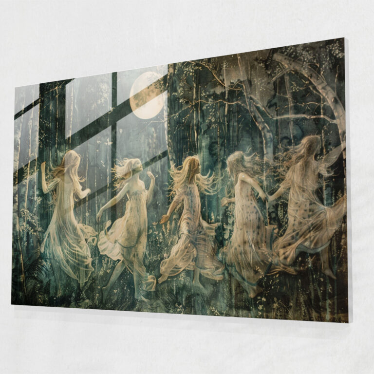 Pre-Raphaelite Brotherhood Ev Dekorasyonu - Cam Tablo Modern Sanat
