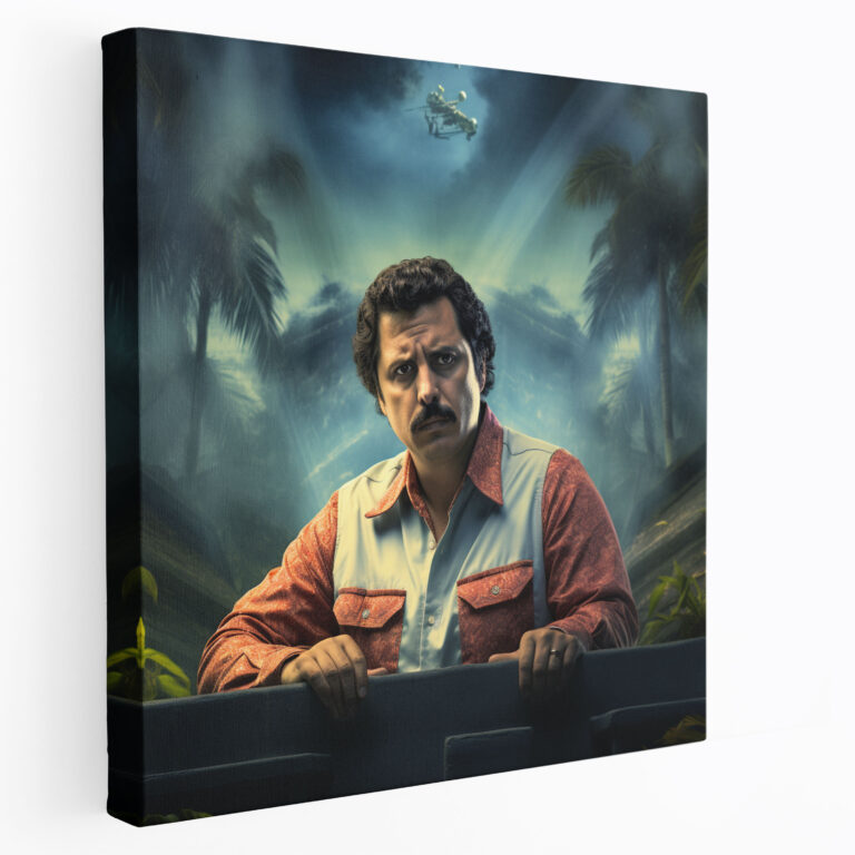 Pablo Escobar Kanvas Tablo - Dijital Sanat Duvar Sanatı