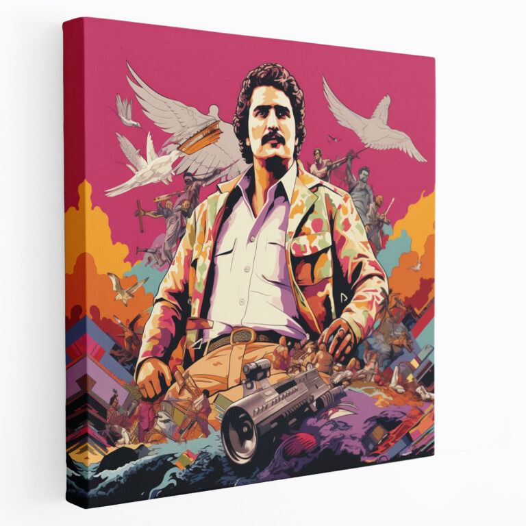 Pablo Escobar Duvar Dekorasyonu - Ev Dekorasyonu Duvar Süsleme Kanvas Tablo Sanatı