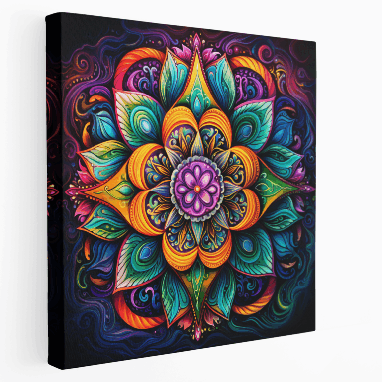 Uyumlu Mandala Kanvas Tablo