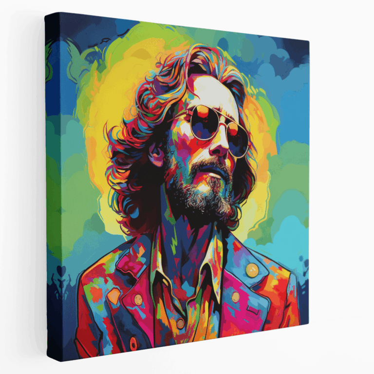 Psikedelik İkon - Pop Art Kanvas Tablo