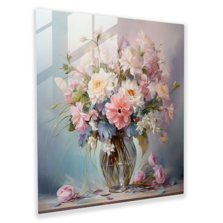 Pastel Rüyalar Cam Tablo - Pastel Huzur Sakinlik Modern Sanat