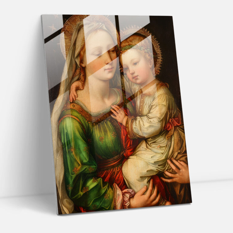 Raffaello Sanzio Cam Tablo Modern Sanat - Raffaello Sanzio Cam Sanatı Duvar Dekorasyonu