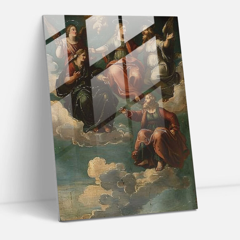 Raffaello Sanzio Modern Sanat Cam Tablo - Raffaello Sanzio Modern Sanat Cam Duvar Sanatı Ev Dekorasyonu