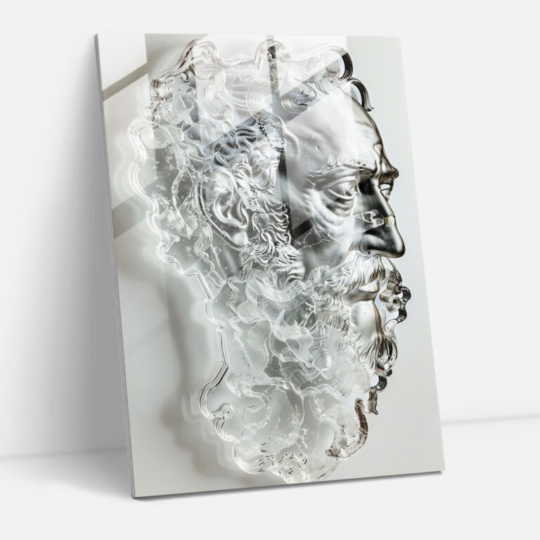 Raffaello Sanzio Atina Okulu Cam Tablo - Duvar Dekorasyonu Modern Sanat Cam Tablo