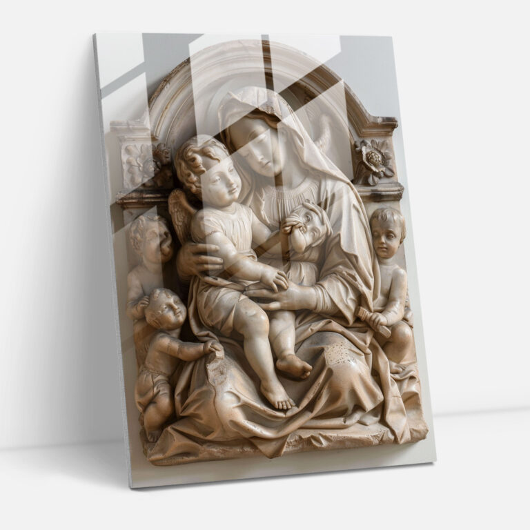 Raffaello Sanzio'nun Meryem ve İsa ile Aziz Yahya Duvar Dekorasyonu - Modern Sanat Duvar Dekorasyonu