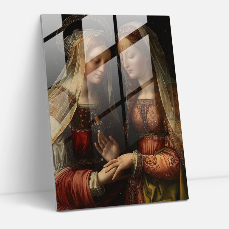 Raffaello Sanzio Cam Tablo: Bakire'nin Evliliği - Raffaello Sanzio Modern Sanat
