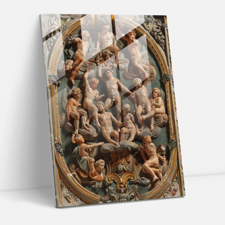 Raffaello Sanzio Ev Dekorasyonu - Atina Okulu - Raffaello Sanzio Modern Sanat Duvar Dekorasyonu Cam Tablo