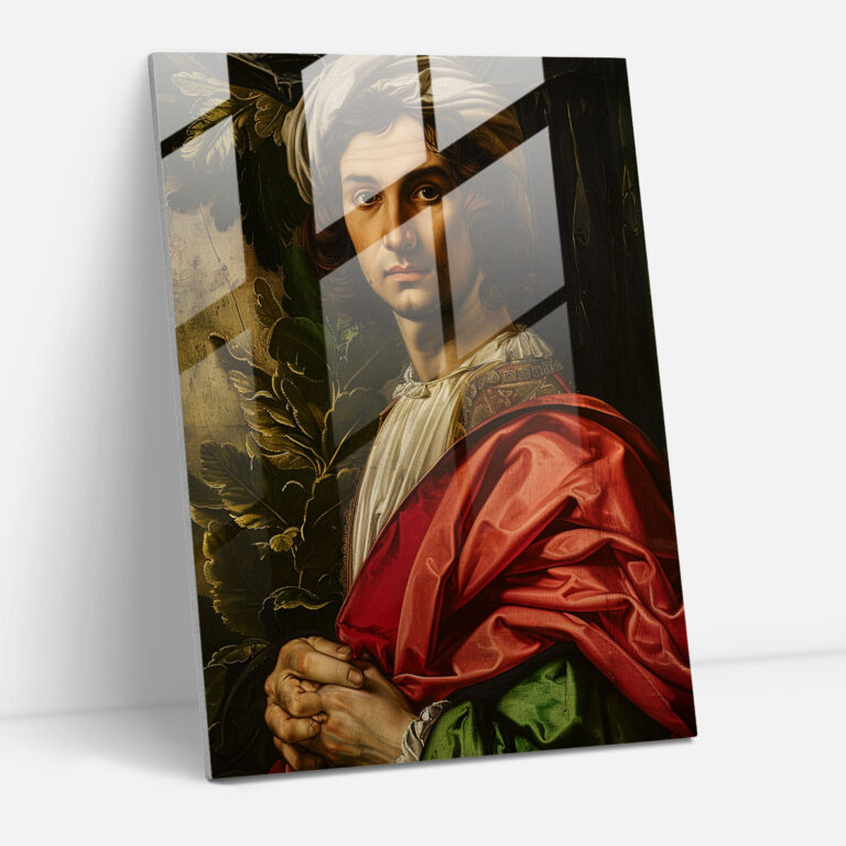 Raffaello Sanzio Duvar Dekoru - Baldassare Castiglione Portresi - Kanvas Tablo