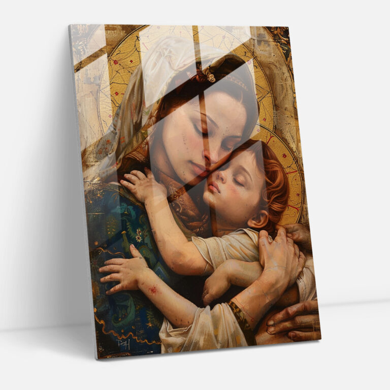 Raffaello Sanzio Cam Tablo - Modern Sanat Duvar Sanatı