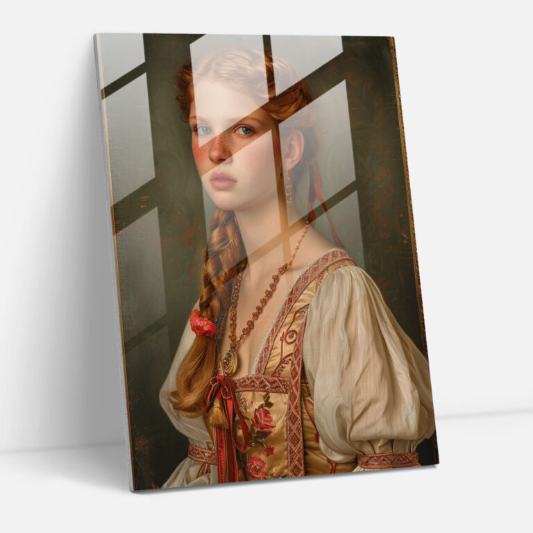 Raffaello Sanzio Cam Tablo Sanatı - Modern Sanat Tasarımı