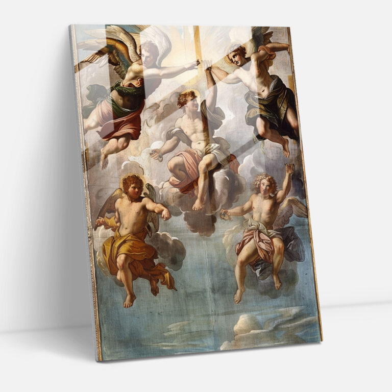 Raffaello Sanzio Ev Dekorasyonu - Raffaello Sanzio Cam Tablo Cam Duvar Sanatı Ev Dekorasyonu
