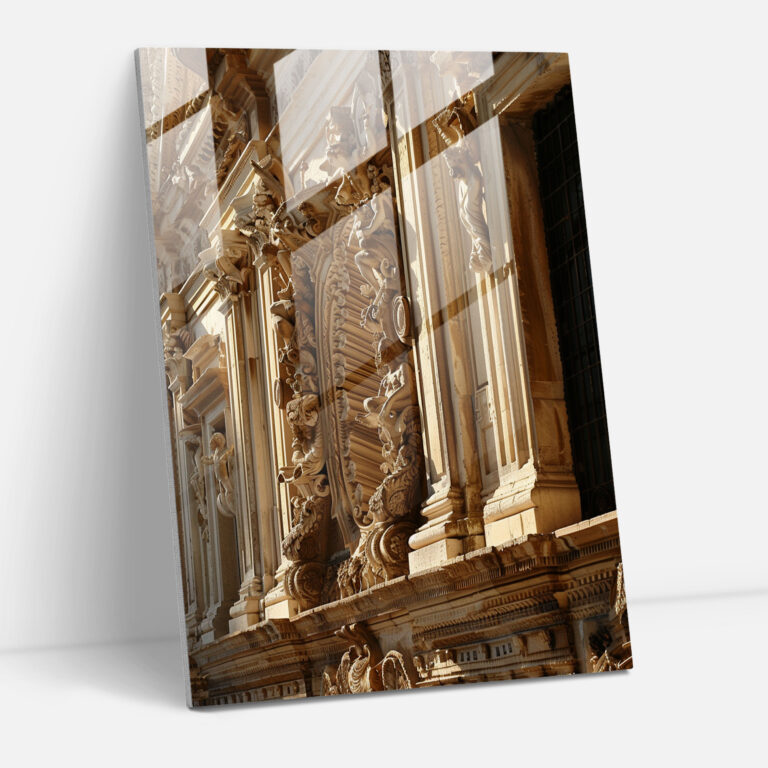 Rönesans Mimarlık Cam Tablosu - Raffaello Sanzio Modern Sanat Duvar Dekorasyonu