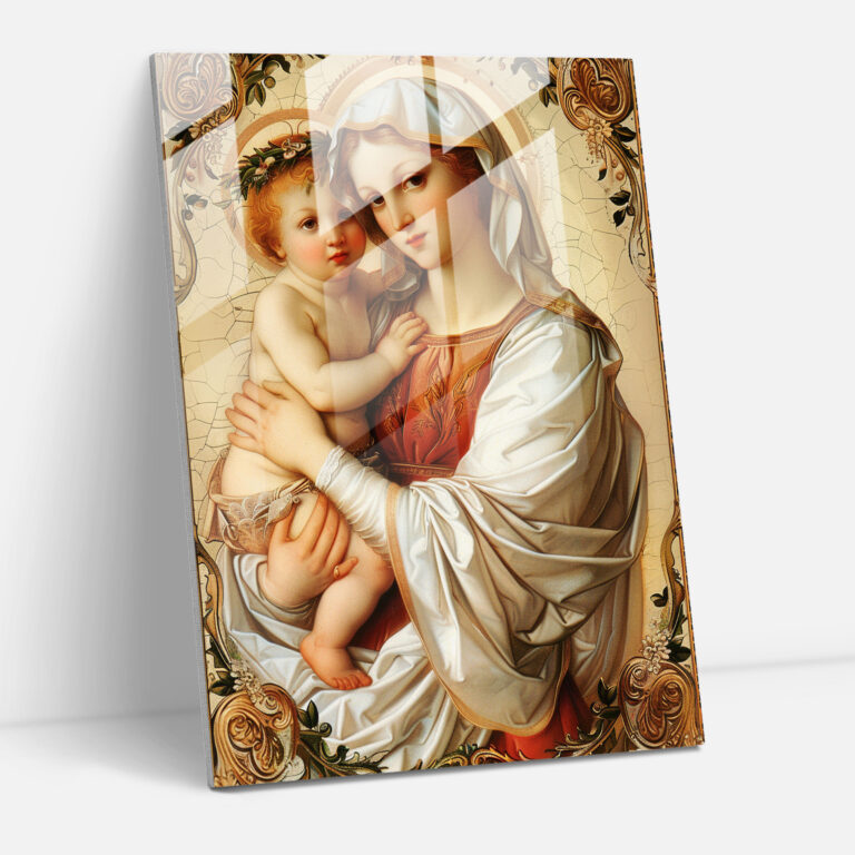 Raffaello Sanzio Cam Tablo - Raffaello Sanzio Cam Sanatı Cam Tablo