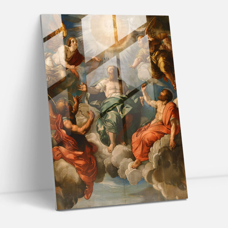 Uzaylı Cam Sanatı - Raffaello Sanzio Modern Sanat Cam Tablo