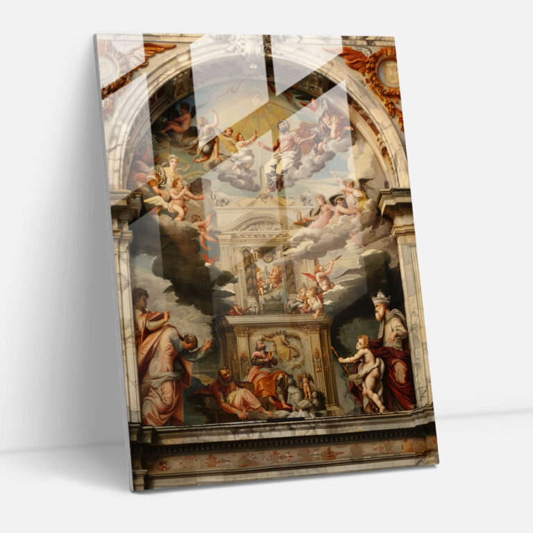 Raffaello Sanzio Cam Tablo Sanatı - Ev Dekorasyonu için Raffaello Sanzio Cam Sanatı