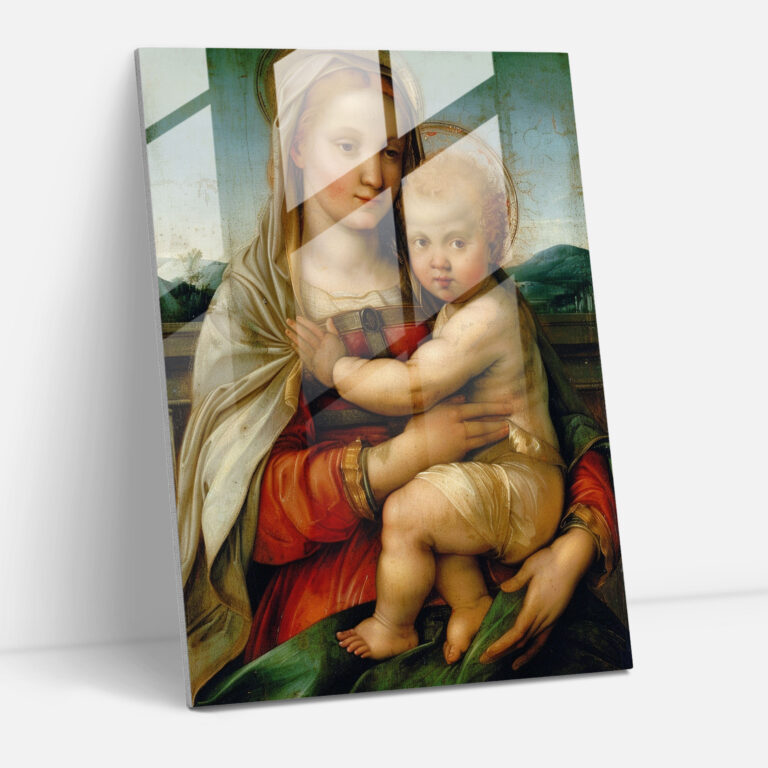 Raffaello Sanzio Cam Tablo Sanatı - Modern Sanat Duvar Dekorasyonu