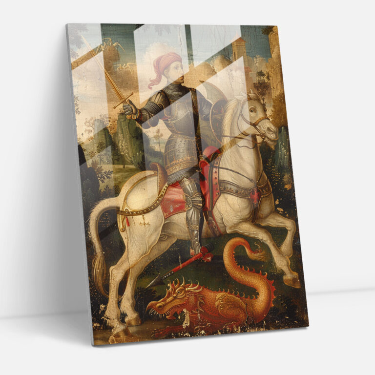 Raffaello Sanzio Ev Dekorasyonu Cam Tablo - Modern Sanat